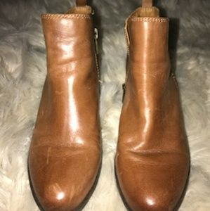 Leather booties